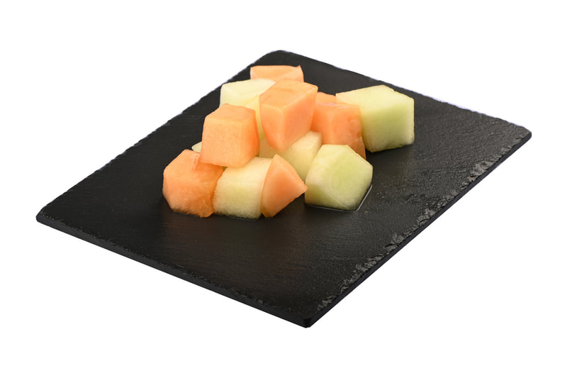 Küchenfertiger Melonenwürfel-Mix in Gastronomie-Qualität frisch gerüstet von Küng + Steiner AG Bern